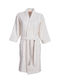 Nef-Nef Homeware Morena Μπουρνούζι με Γιακά Εκρού 250gr/m²