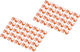 Digitus Digitus Farbclip Patchkabel 100 Stück Orange
