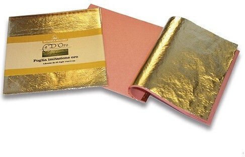 Borma Wachs Cdo66o06.10000 Imitation Gold-Silver-Bronze Leaf Imitation Metal Gilding Sheets Gold "2.5" 10,000 Sheets 16*16cm