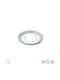 Trio Lighting Πλαστικό Χωνευτό Σποτ με Ενσωματωμένο LED και Θερμό Λευκό Φως Ασημί