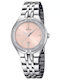 Festina Mademoiselle Damenuhr 32.5mm Batteriebetrieb mit Rostfreier Stahlarmband Rosa/Silber