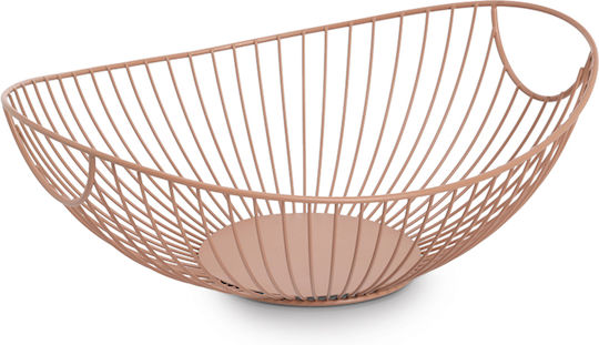 Zeller Fruit Bowl Metallic Brown 33x26x11.5cm
