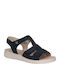 Leather Women's Anatomic Sandals Navy Blue