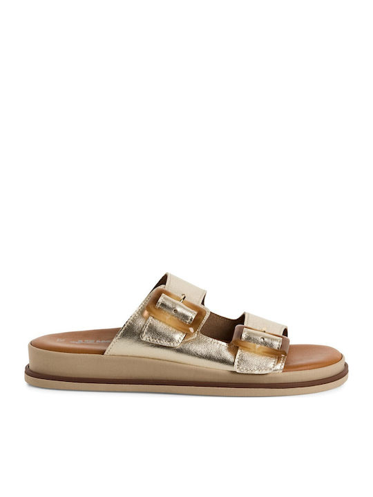Tamaris Sandale Casual Damă Din Piele Aurii
