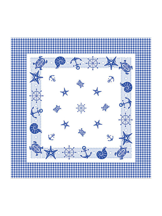 To megalo pazari Fustă Pătrată cu Broderie Lenjerie 90x90cm