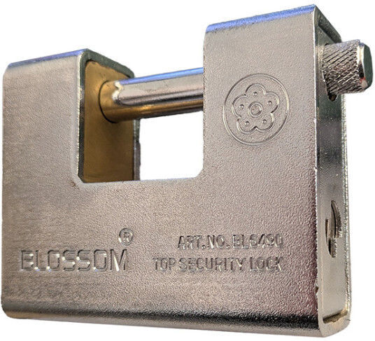 Blossom Steel Padlock Monoblock with Key 90mm 1pcs