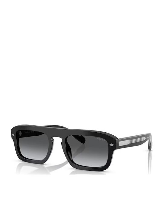 Vogue Men's Sunglasses with Black Plastic Frame and Gray Gradient Polarized Lens VO5620S W44/T3