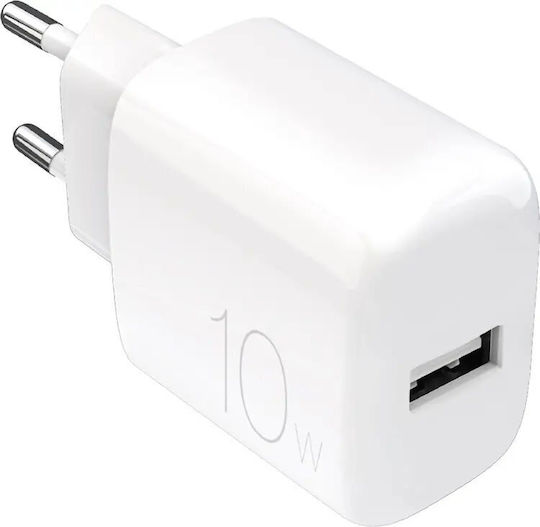 Puro Ladegerät ohne Kabel mit USB-A Anschluss 10W Weißs (Prolite)