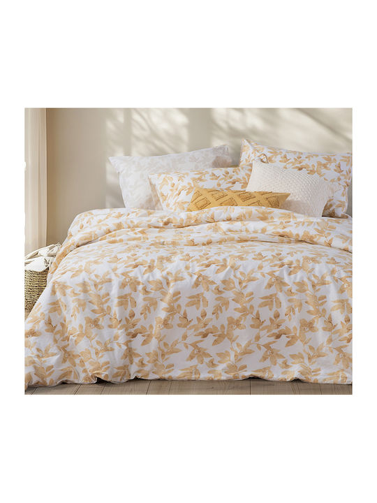 Nef-Nef Homeware Sencil Σετ Σεντόνια Υπέρδιπλα 240x270εκ. Χρυσό (4τμχ)