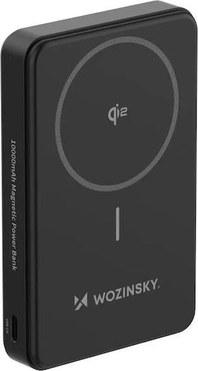 Wozinsky WLWP-10KA0Y3S Power Bank 10000mAh 22.5W με Θύρα USB-A και Θύρα USB-C Power Delivery Μαύρο