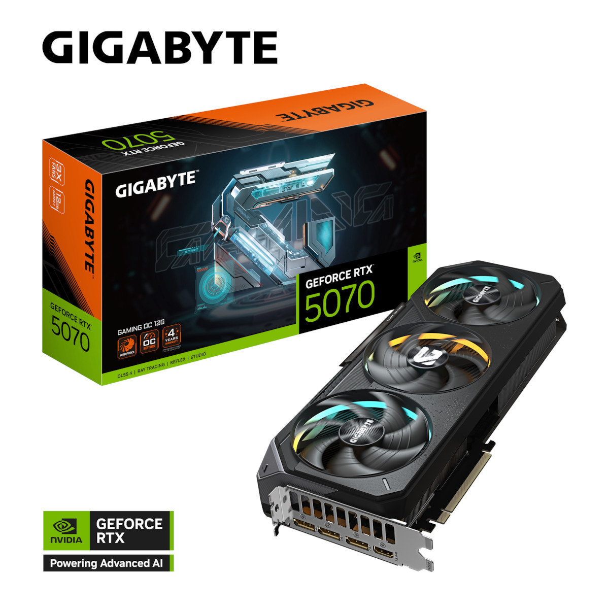 Gigabyte GeForce RTX 5070 12GB GDDR7 Gaming OC Κάρτα Γραφικών