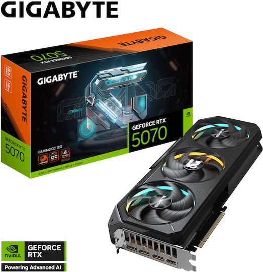 Gigabyte GeForce RTX 5070 12GB GDDR7 GAMING OC Κάρτα Γραφικών
