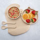 AppeKids Set Essgeschirr aus Silikon Beige 6Stück