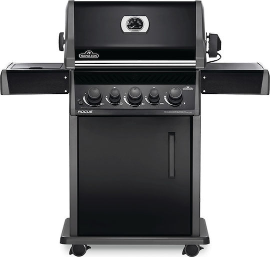 Napoleon Rogue 425 RSB Grătar pe gaz Din fontă Grătar 60bucx45buccm cu 3 buc 14.25kW și Arzător Lateral Infraroșu
