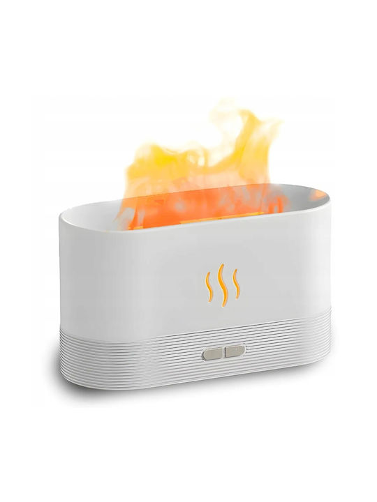 Led Συσκευή Αρωματοθεραπείας Humidifier Night Light Aroma Λευκή 180ml 122236846