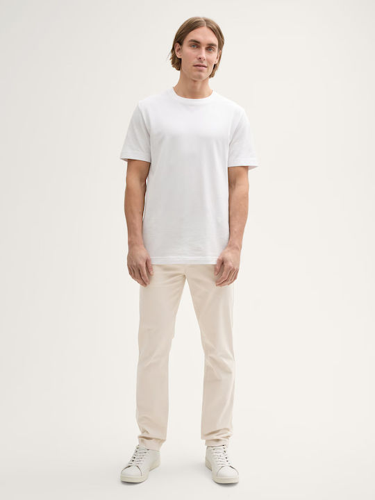 Trousers Chino Elastic in Regular Fit Beige