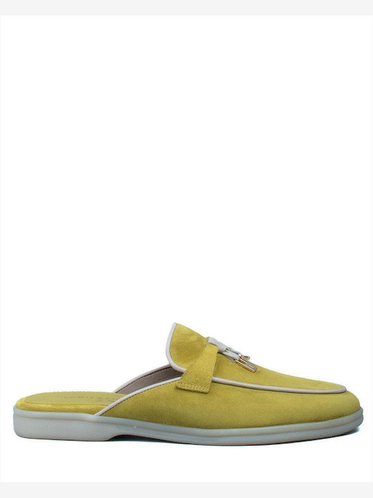 Komis & Komis Suede Mule cu Toc în Culoare Verde