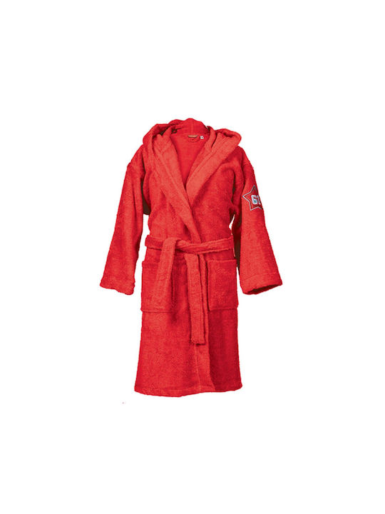 Nef-Nef Homeware Παιδικό Μπουρνούζι Red με Κουκούλα