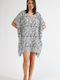 Women's Kaftan Harmony Zebra Black-White