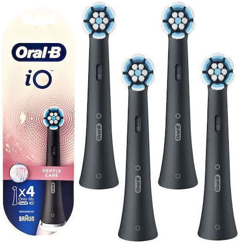 Oral-B iO Gentle Care Replacement Heads for Black 4pcs