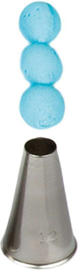 Decora Round No 12 Nozzle For Pastry Bags Metallic 0263012