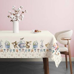 Easter Tablecloth 100% Cotton 140x180cm Club Cotton Feta