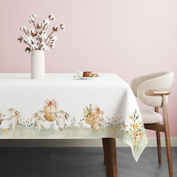 Easter Tablecloth 100% Cotton 140x220cm Club Cotton Londy