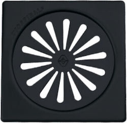 Floor Drain Black Grate