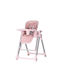 Chipolino Super Chef Foldable Baby Highchair 2 in 1 with Adjustable Height Pink Marshmallow
