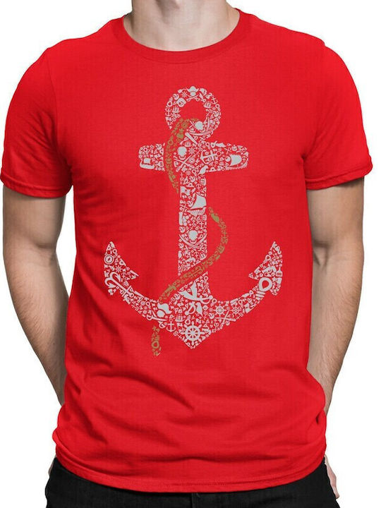 Bodymove T-shirt Κόκκινο Άγκυρα