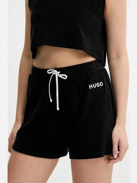 Hugo Bonnie Γυναικείο Ψηλόμεσο Αθλητικό Σορτς μαύρο