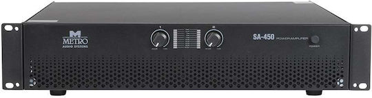 Metro SA-450 Τελικός Ενισχυτής PA 2 Καναλιών 450W/4Ω 600W/8Ω