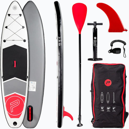 Bike Toys Φουσκωτή Σανίδα SUP / Kayak με Μήκος 3.2m Γκρι