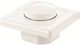 Eurolamp Recessed Dimmer Switch Without Frame LED Rotary In White Colour