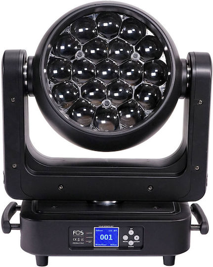 Fos Technologies Odeum Wash Κινούμενη Κεφαλή Wash 19x25w Rgbw