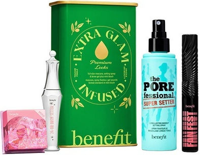 Benefit Extra Glam Infused Сет за грим за Лице, Очи и Вежди 4бр