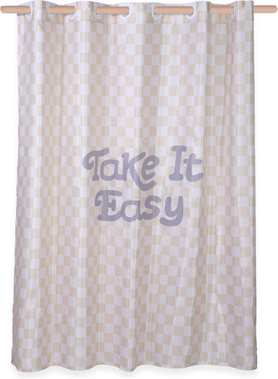 Nef-Nef Homeware Easy Duschvorhang 180x180cm Beige