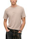 'micro Logo' T-shirt Μπεζ