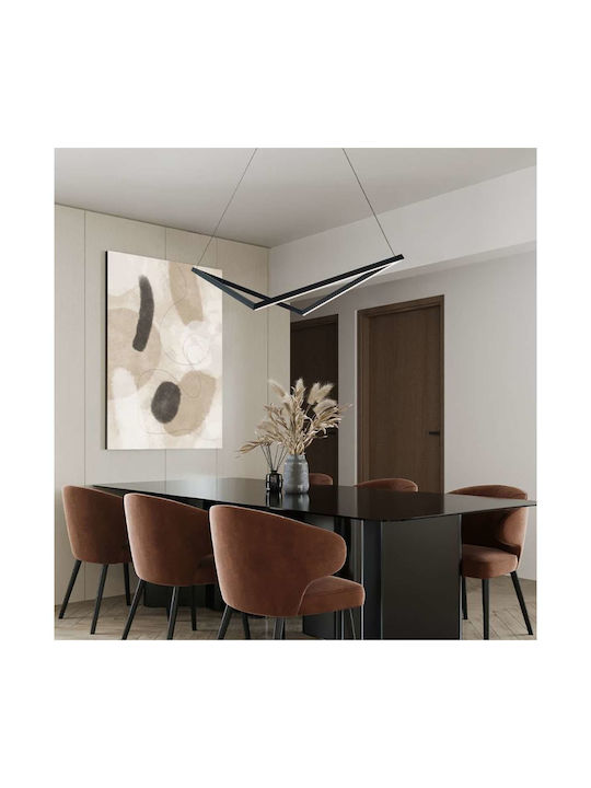 Viokef Pendant Light Black Rail 98.5x44.5cm