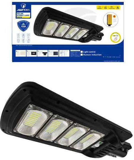 Jortan Ηλιακό Φωτιστικό Δρόμου 200W Ψυχρό Λευκό 6500K με Αισθητήρα Κίνησης και Τηλεχειριστήριο IP66