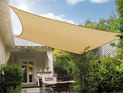 Chios Hellas Quadratisch Sonnensegel Beige 3x3m