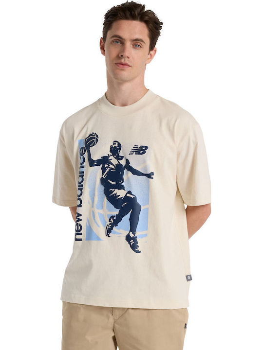 Hoops Graphic Sportliches T-Shirt Beige