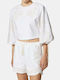 Women's Blouse Cotton White/milk