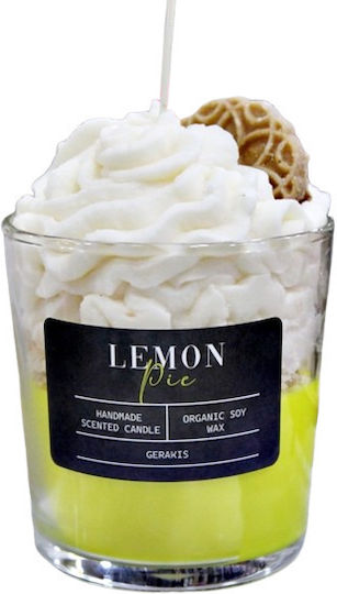 Scented Soy Candle Lemon Pie Glass Big Ø8.5 X 8.9 Cm
