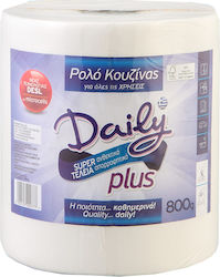 Daily Plus Кухненска хартия Ролка 2 Листа (760гр/Ролка)