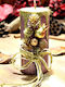 Easter Candle Round 15pcs Brown
