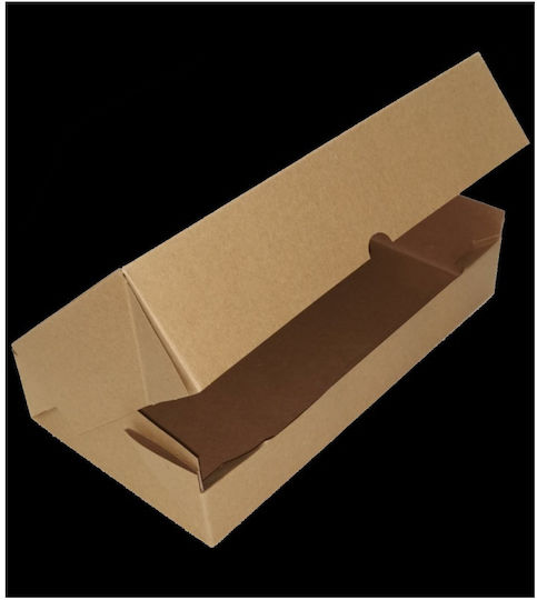 Tefaco Χάρτινο Κουτί Ψητοπωλείου Kraft 24x13x5.5εκ.
