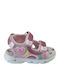 Kinder Sandalen mit Klettverschluss & Lichtern Rosa