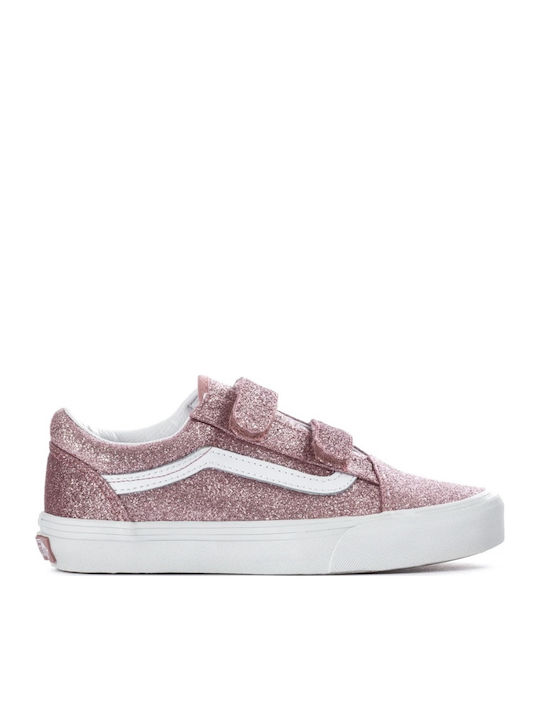 Old Skool Παιδικά Sneakers με Σκρατς Ροζ