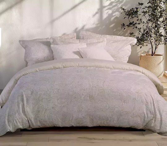 Nef-Nef Homeware Bettwäsche-Set Überdoppel 240x270cm. Spring Ecru 4Stück